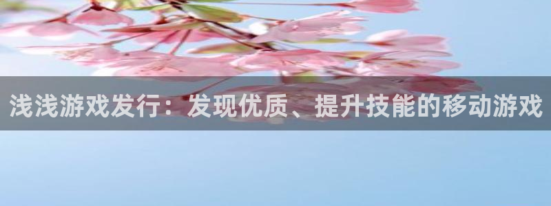 天辰平台用户登录入口网址：浅浅游戏发行：发现优质、提升技能的移动游戏