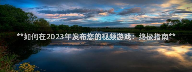 天辰平台用户注册流程：**如何在2023年发布您的视频游戏：终极指南**