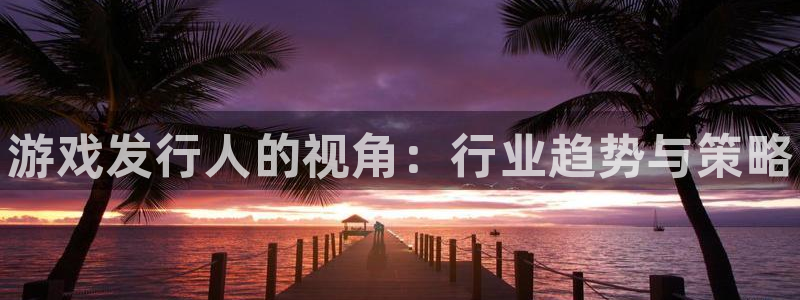 天辰平台用户注册网址：游戏发行人的视角：行业趋势与策略
